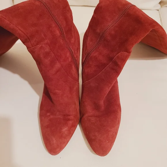 Via Spiga - Piper - Red Suede boots - Picture 7 of 12